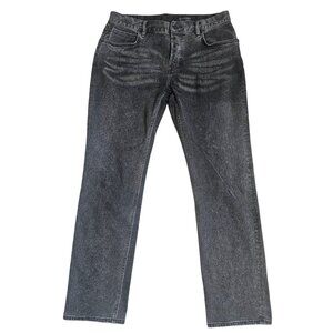 New ALLSAINTS Iggy Button Fly Jeans Men's 32×30 Black Slim leg stretch Organic